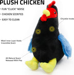 Playology chicken scented stuffed animal side profile