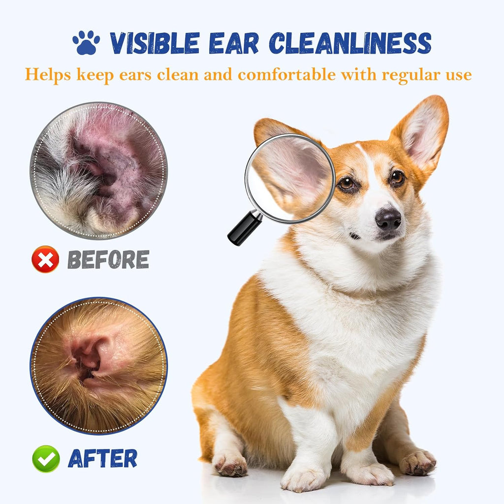 Pet grooming supplies including Giftmissu ear cleaner