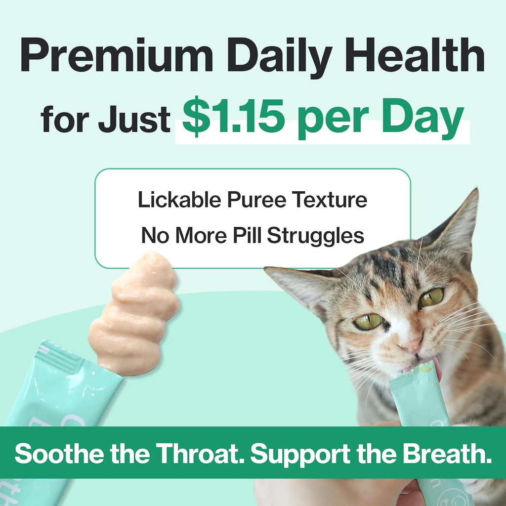 Doctor By lickable respiratory gel treat for clearing cat mucus buildup