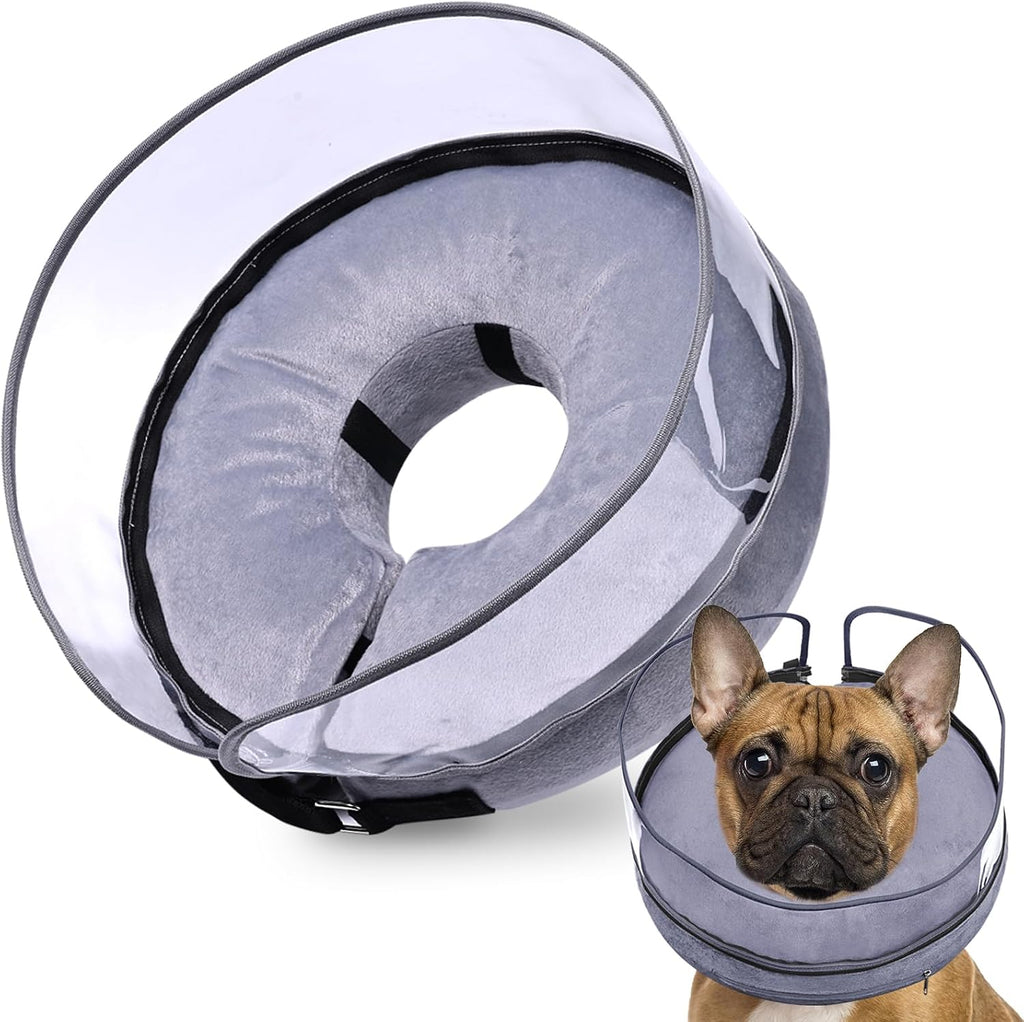 BARKLESS Dog Cone, Inflatable Dog Cone After Surgery for Large Breeds, Soft Surgery Collar with Enhanced Anti-Licking Guard Shield for Pets, Patented Protective Donut Collar - Image 12