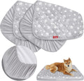 Moonsea waterproof dog bed covers front view featuring grey star print