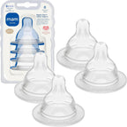 MAM Baby Bottle Nipples Extra Slow Flow Size Zero pack front view showing authentic silicone design.