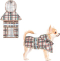 KOOLTAIL dog raincoat hooded slicker poncho front view for small dogs