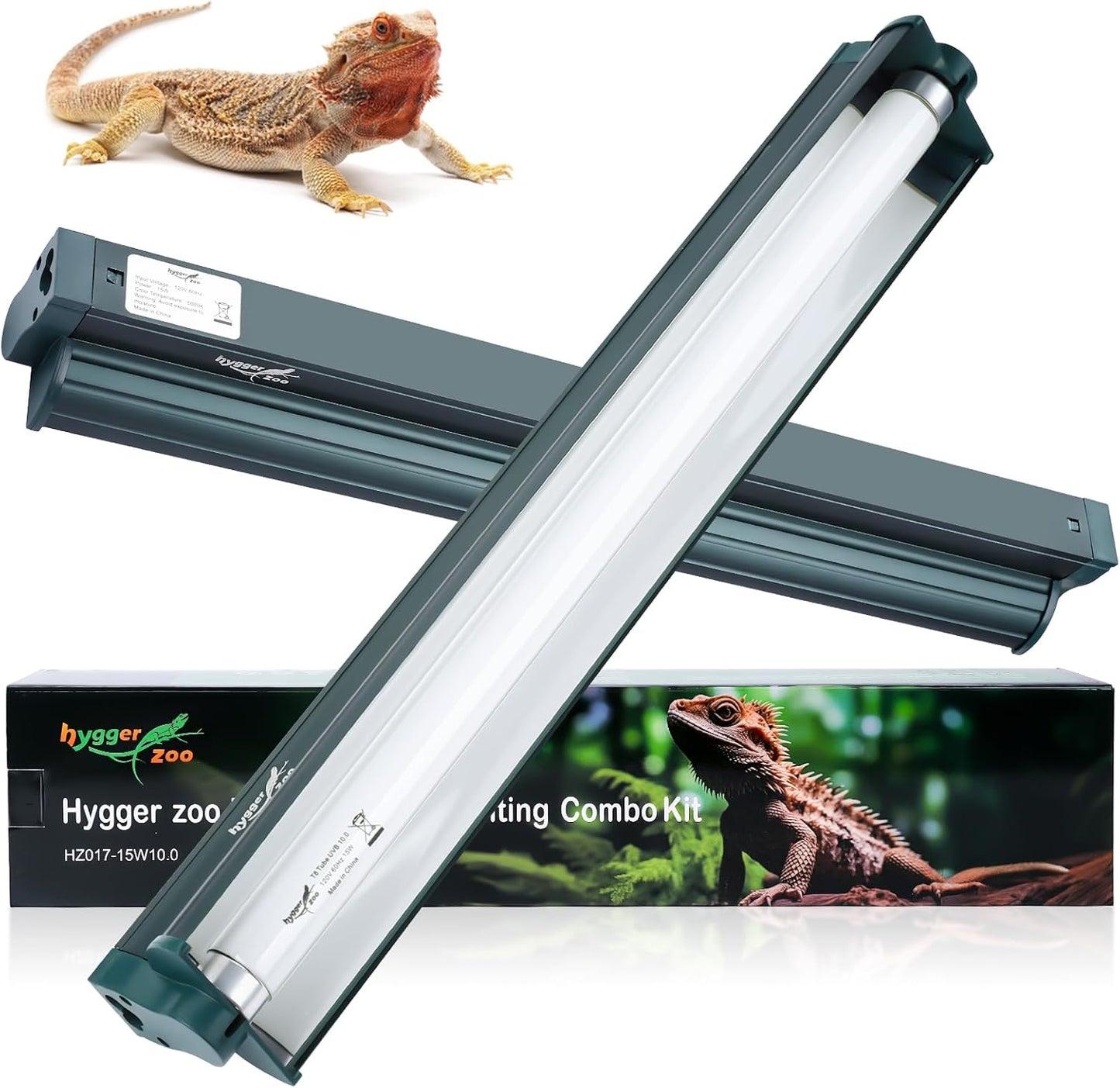 Hygger Zoo reptile habitat UVB light kit installation setup guide