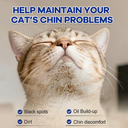 Dual-finger design wipe being placed on fingers for precise pet facial grooming.