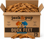 Educational label showing glucosamine benefits of duck feet
