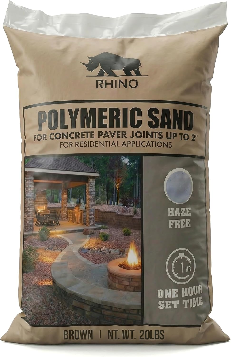 Rhino Power Bond Plus - Polymeric Sand for Pavers and Stone Joints up to a Maximum of 2 inches. (10 Pound, Brown) - Image 10