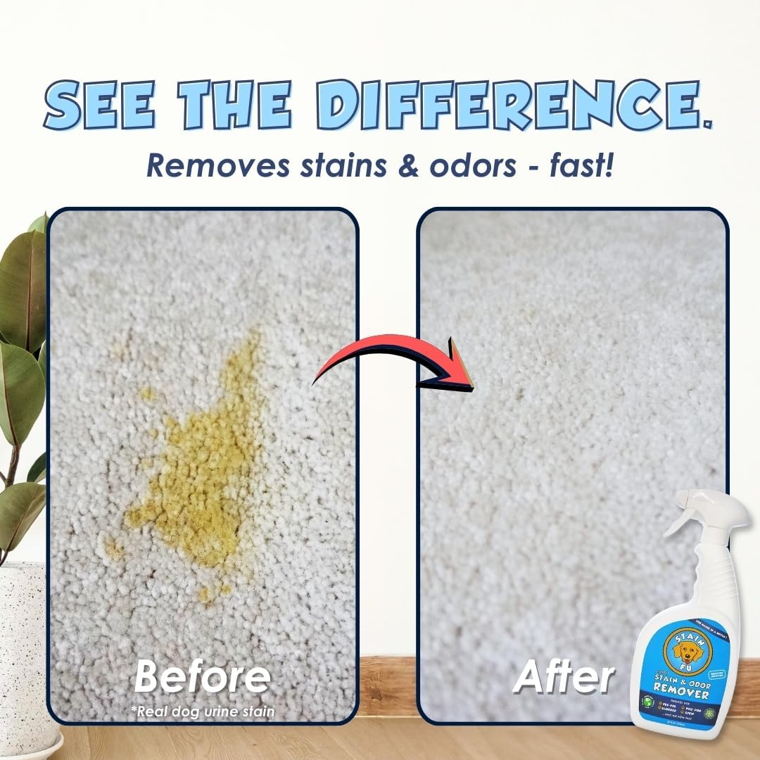 Stain Fu 24 fluid ounce cleaning spray label details