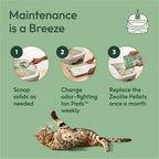 Bottom pull out tray drawer of Purina Tidy Cats Breeze system