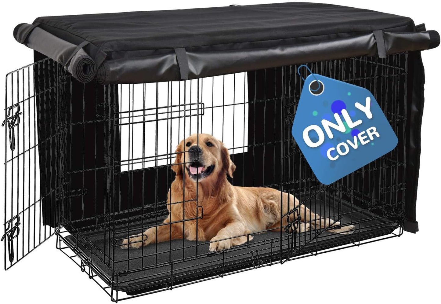HONEST OUTFITTERS double door dog shelter cover fully installed