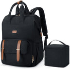 Mommore Breast Pump Bag Backpack front view in black premium finish