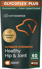 VetriScience Ultimate Strength Healthy Hip & Joint Chews, GlycoFlex Glucosamine, Chondroitin and Green-Lipped Mussel Joint Support Supplement for Dogs, Soothe Joint Discomfort, Duck, 120 Count - Image 15
