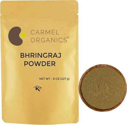 Carmel Organics Bhringraj Powder 8 Ounce front view