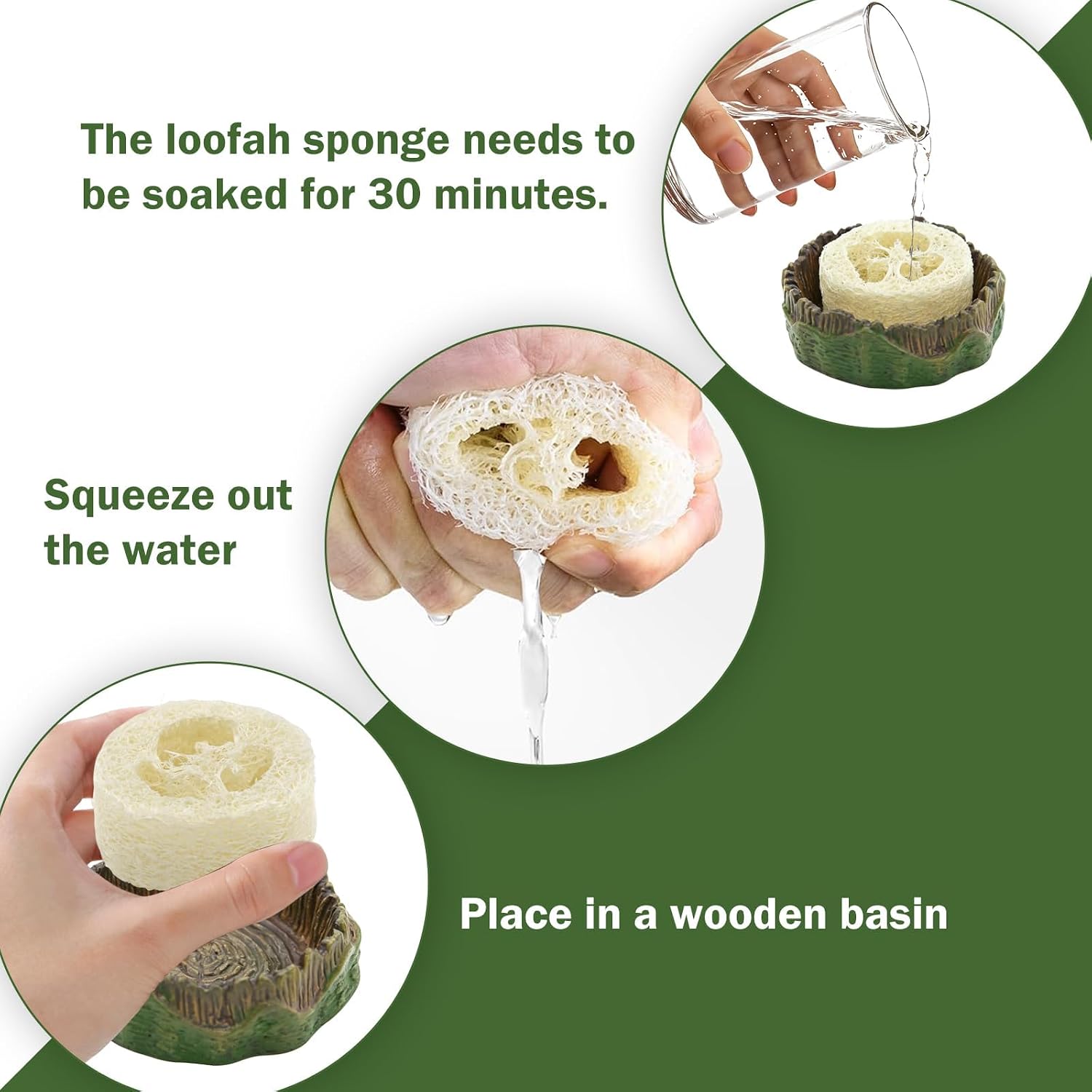Natural luffa inserts for insect terrarium hydration