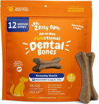 Zesty Paws Dental Bones for medium dogs front view