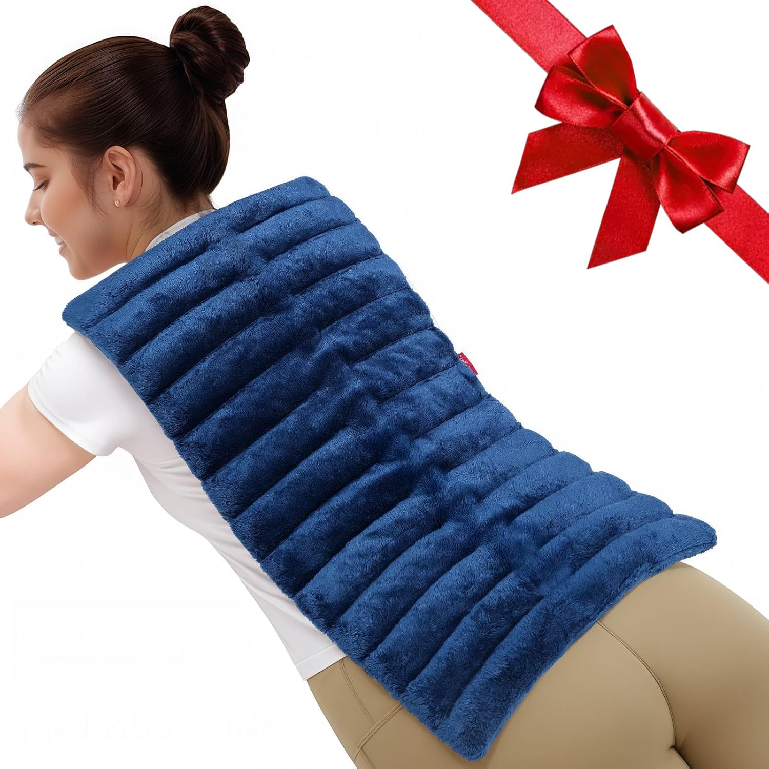 Comfytemp Large Microwave Heating Pad for Back Pain Relief, Period Cramps, 12x22 3.6LB Moist Microwavable Heating Pads, Warm Compress for Neck Shoulders, FSA Eligible HSA - Image 1