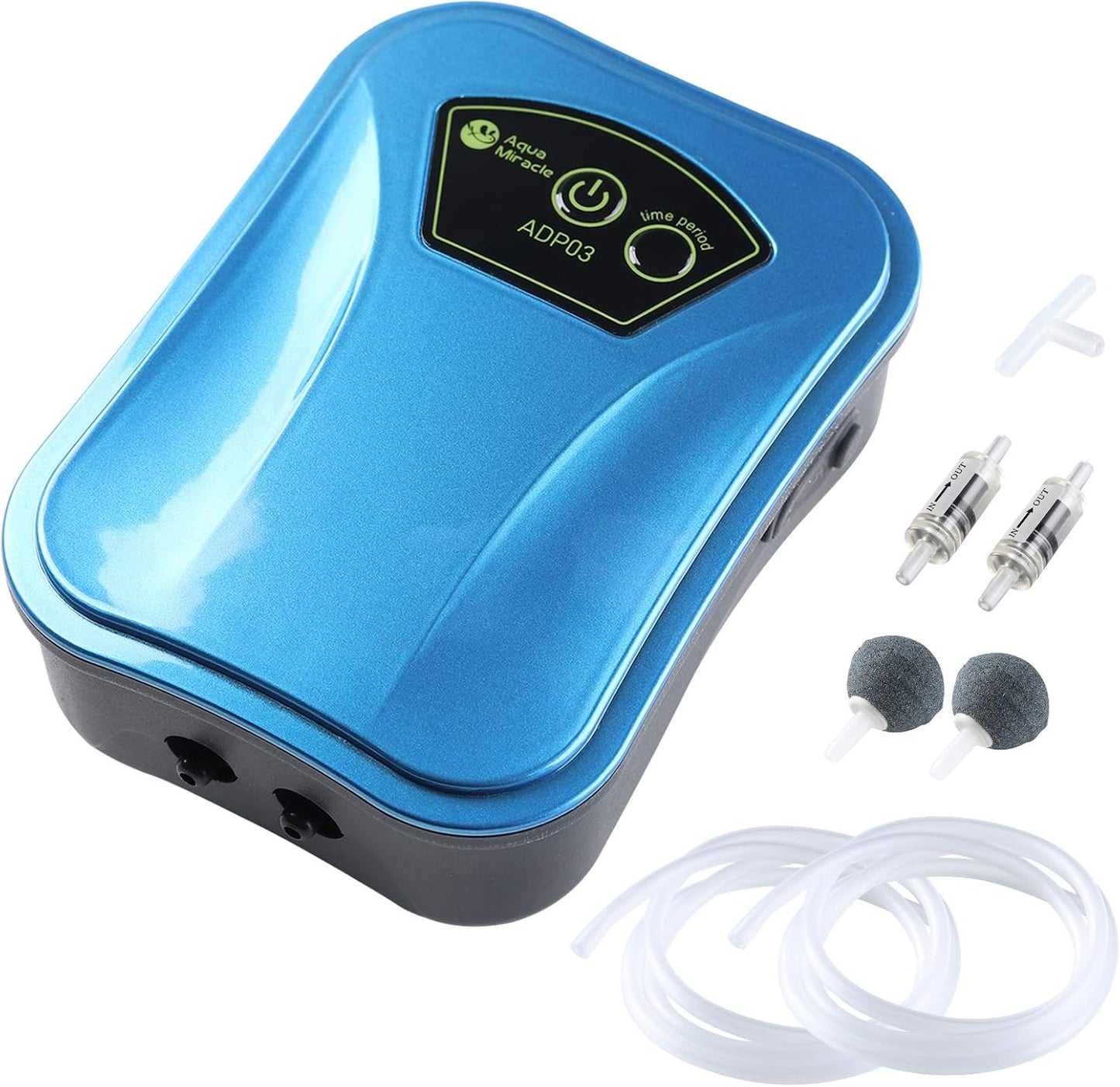 AquaMiracle USB Aquarium Air Pump Rechargeable Aerator for Bait Bucket, Portable Battery Powered Air Pump for Aquarium, Fish Tank Air Pump for Outdoor Fishing, Power Outage & Emergency - Image 9