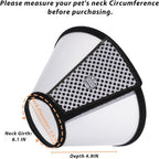 Exclaith anti licking kitten recovery collar demonstrating deep protective barrier design