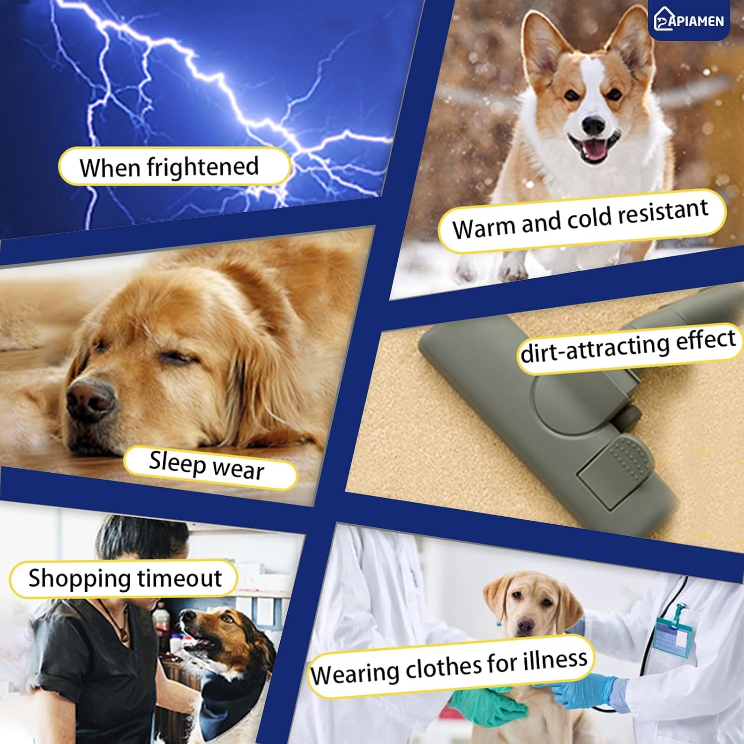 Premium comfortable pet grooming hoodie designed for large breed dogs.