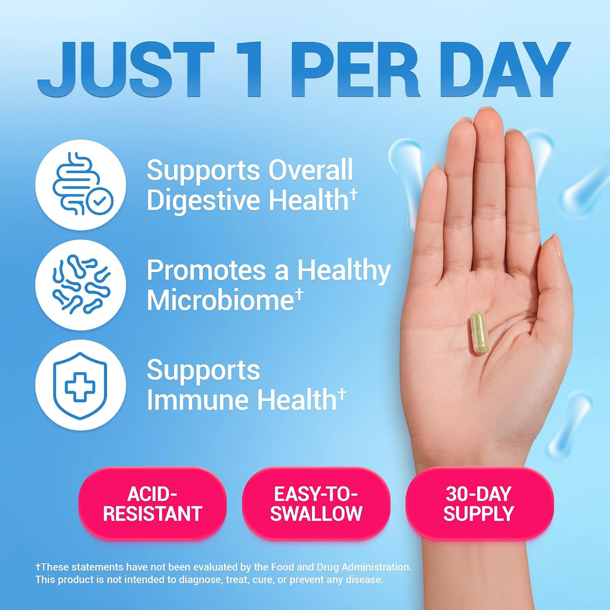 Dr. Berg Probiotic Supplement side view showing ingredient facts