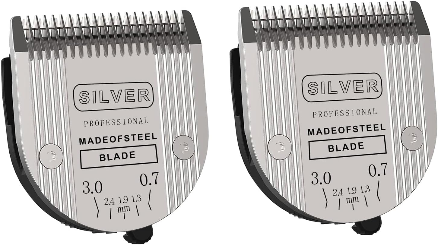 [3 Pack] 5 in 1 Replacement Blades Compatible with Wahl Bravura Clipper ChromadoCreativaFigura Dog Clippers for Dogs Grooming (Silver) - Image 9