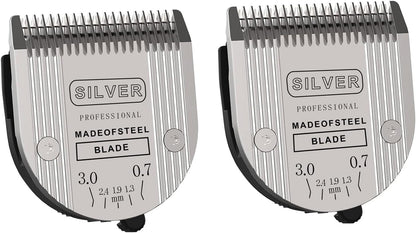[3 Pack] 5 in 1 Replacement Blades Compatible with Wahl Bravura Clipper ChromadoCreativaFigura Dog Clippers for Dogs Grooming (Silver) - Image 9