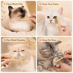 Ergonomic yellow handle pet grooming scissors detail
