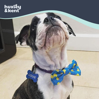 Lightweight machine washable polyester pet bow tie for holiday celebrations