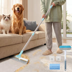 Finvizo 3-in-1 carpet rake and pet hair removal tool set