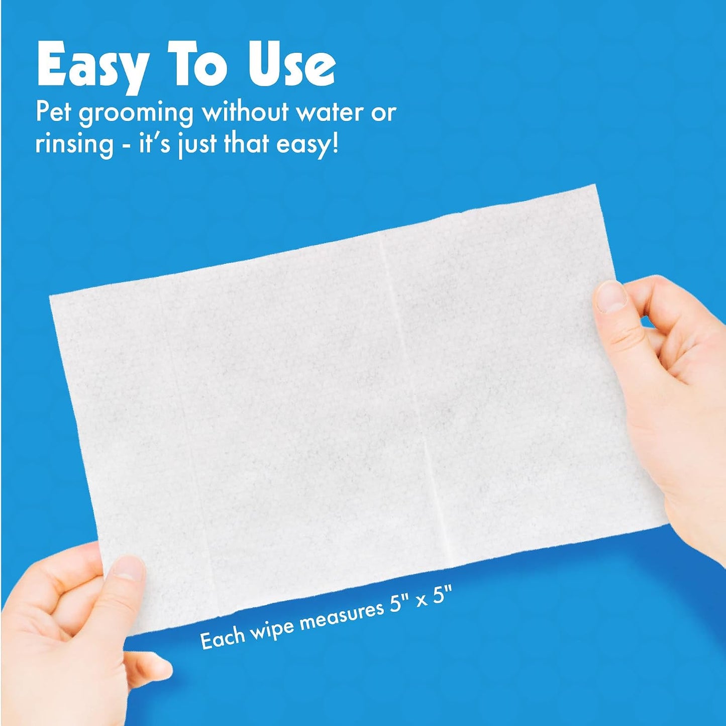 USA imported Petkin premium pet wipes packaging showing instructions for use