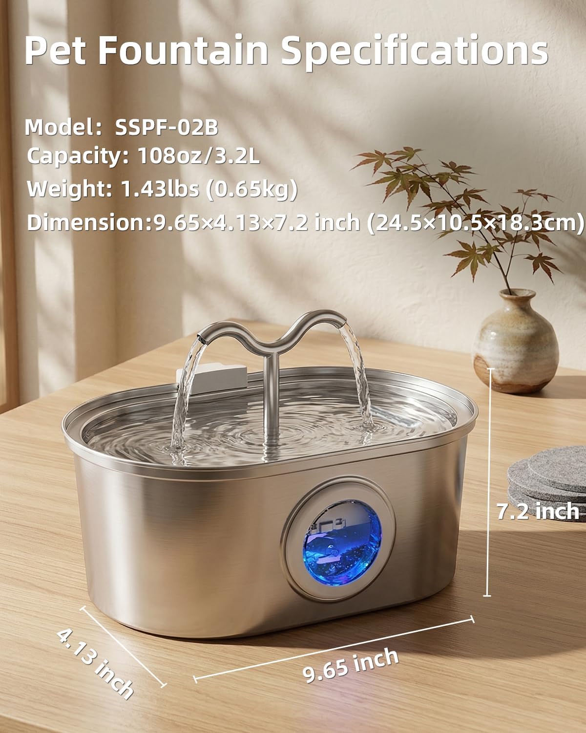 Replacement filters for Mukkela pet water fountain