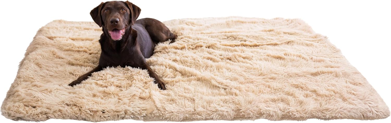Best Friends by Sheri Calming Shag Dog Blanket - Ultra Soft Faux Fur Pet Throw, Anxiety-Relief, Lightweight Warm Bed Cover for Dogs and Cats, Machine Washable, Taupe, 30" x 40" - Image 12