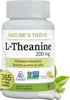 Nature's Trove L-Theanine 200mg 120 Vegetarian Capsules - Image 9