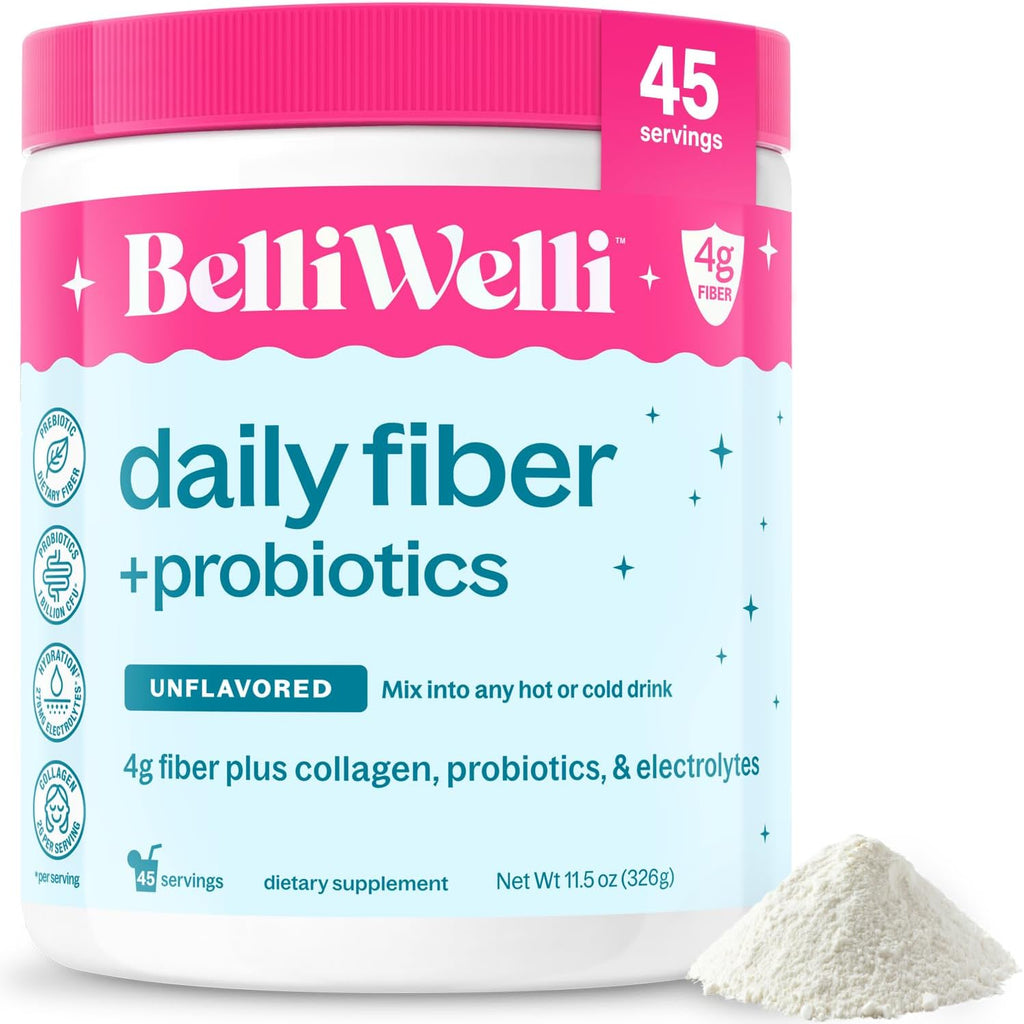 Belli Welli Fiber Supplement Powder with Prebiotics for Digestive Health and GLP-1 Support, Soluble Fiber for Gut Health & Debloat, Keto, Gluten Free, 16 Servings (1 Pack) Strawberry Lemonade - Image 15
