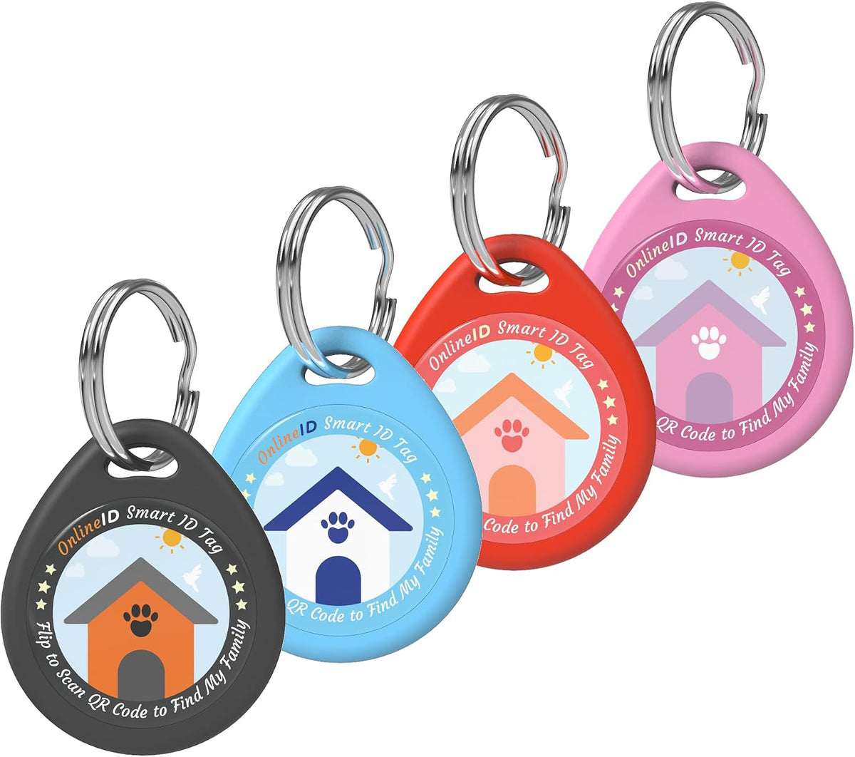 1 Pack Personalized Cat Tags,QR Code Pet ID Tags with Online Profile systerm,Editable Any Names and Phone numbles,Black,S - Image 12