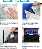 Dtekoj imported blacklight responsive decorative wallpaper for large freshwater and saltwater aquariums.
