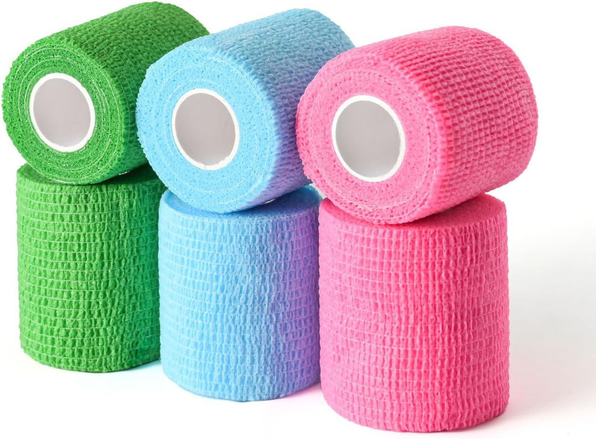 WePet Pet Wrap, Self-Adhesive, Only Sticks to Itself, Non-Woven Tape for Dog Legs, Paws, Wounds, First Aid Cohesive Gauze for Horse, Cat, Bird, Animal, 6 Rolls, 2 Inch, Pawprints A - Image 13