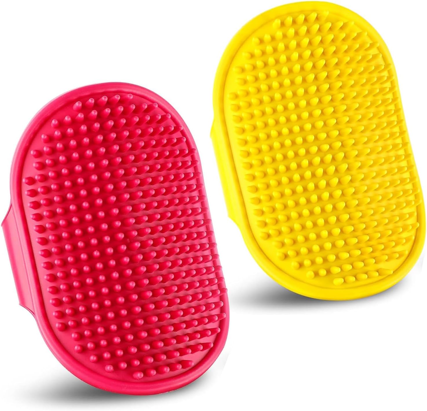 Packaging of the two pack Kwispel pet grooming and bathing brush set