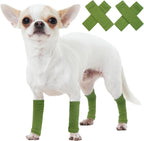 ROZKITCH 4PCS Dog Sleeves for Legs to Prevent Licking, Knitted Solid Pattern Elbow Joint Protectors for Small Dogs Chihuahua, Yorkshire Terrier, Toy Poodle, Pomeranian, Papillon Grey M - Image 12