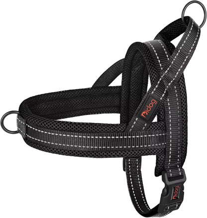 Didog No Pull Dog Harness with Breathable Mesh Padded,Reflective & Quick Fit Light Weight Dog Strap Vest Harness,Easy for Walking Training (L:Chest 26-32", Mesh-Hot Pink) - Image 10