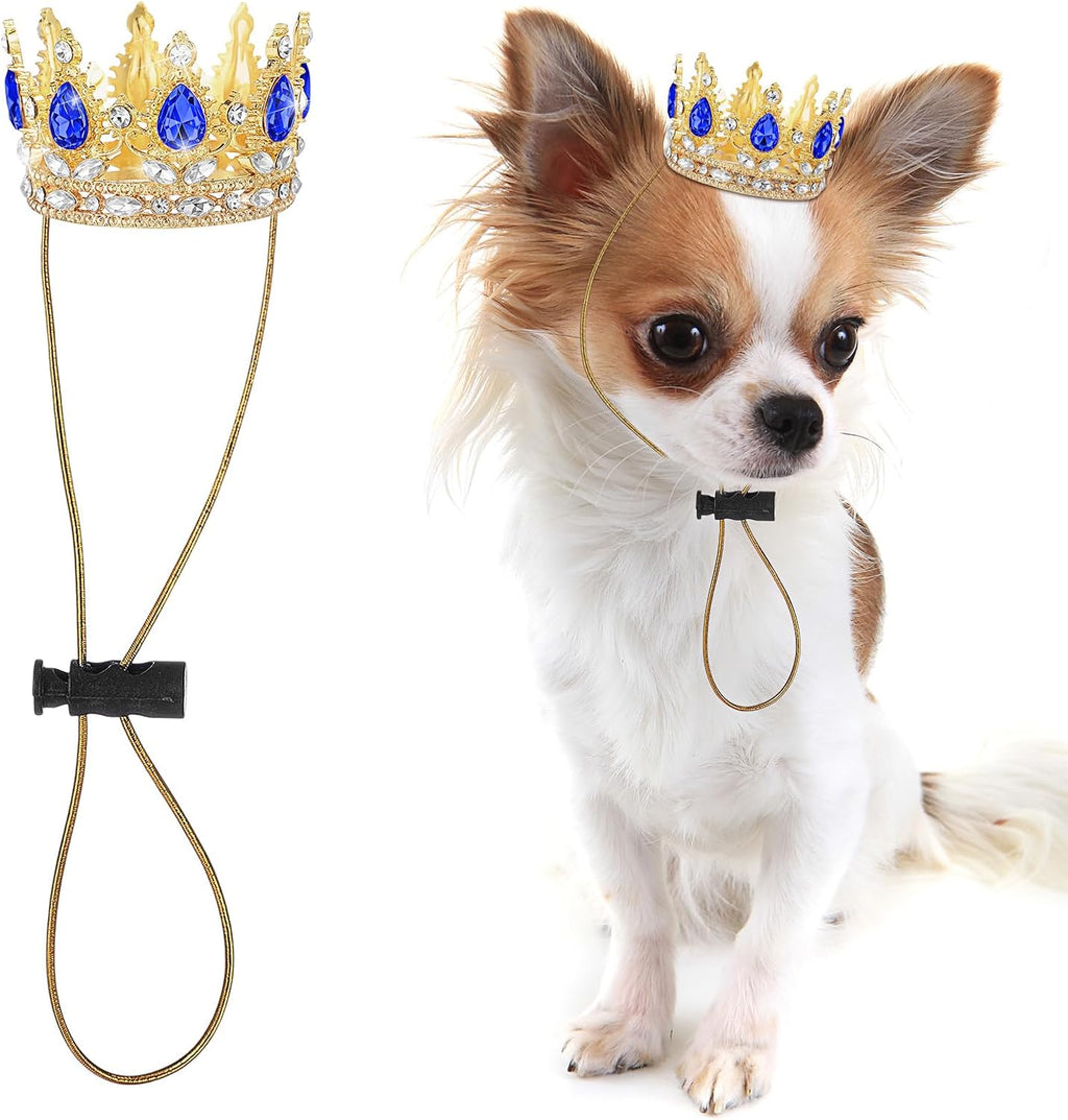 Abbylike Pet Rhinestone King Crown, Queen Crown for Birthday New Year Costume for Small Dog Cat Cosplay Party Accessories Adoption Celebration Wedding Birthday Photos Prop Costume(Pink,Small) - Image 14