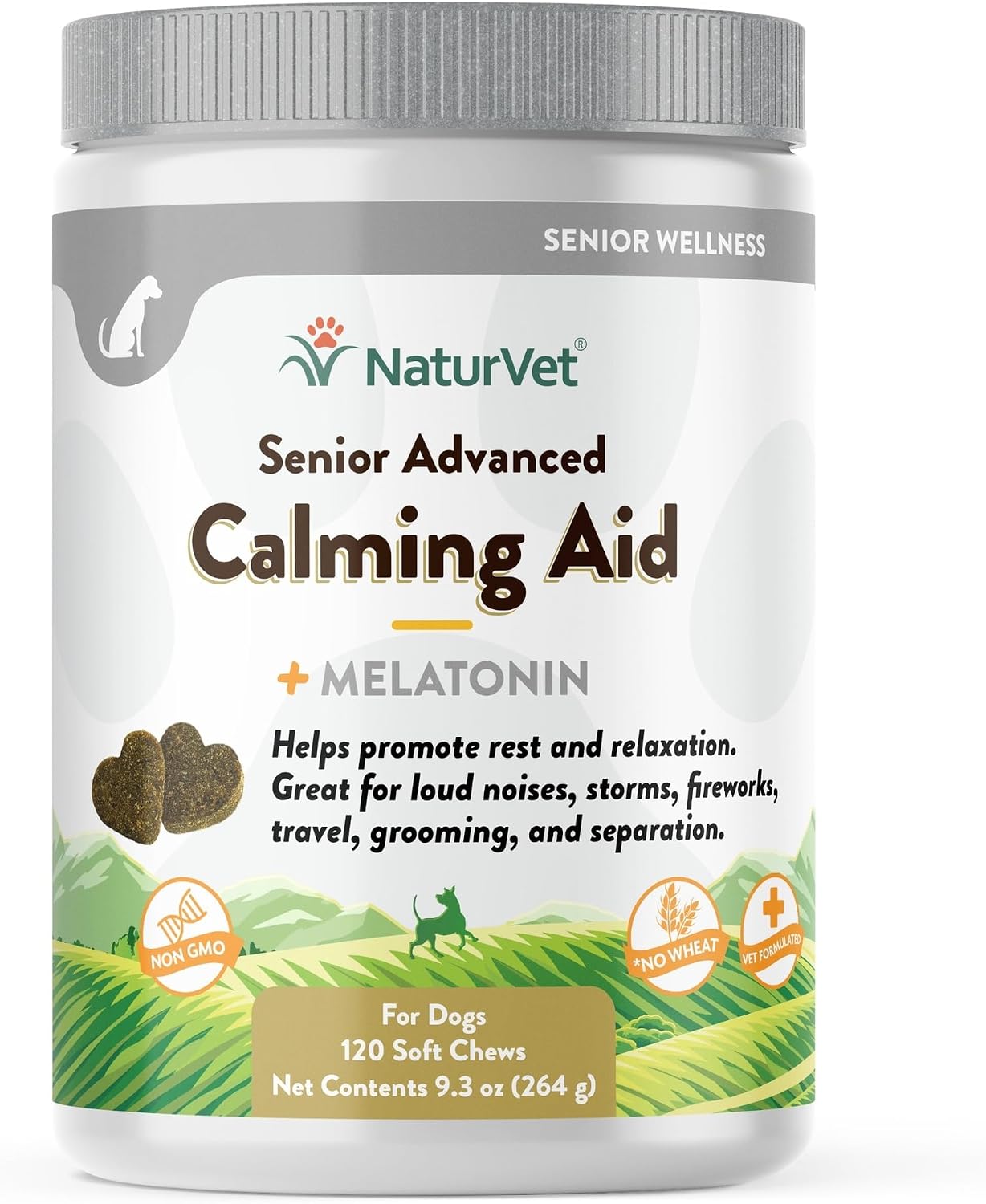 NaturVet Quiet Moments Calming Dog Supplement, Dog Soft Chews with Melatonin to Help Reduce Stress from Storms, the Vet, Fireworks, and Travel, Bacon and Chicken Flavored Pet Supplement, 70 Count Jar - Image 15