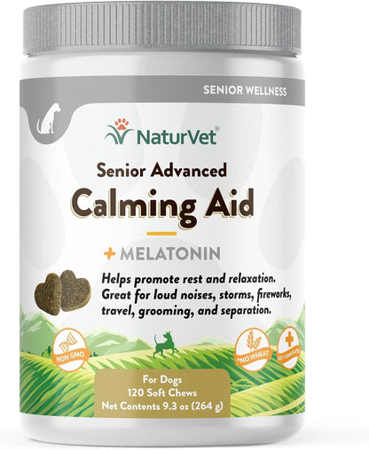 NaturVet Quiet Moments Calming Dog Supplement, Dog Soft Chews with Melatonin to Help Reduce Stress from Storms, the Vet, Fireworks, and Travel, Bacon and Chicken Flavored Pet Supplement, 70 Count Jar - Image 15