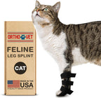 Adjustable securement straps on OrthoVet feline orthotic