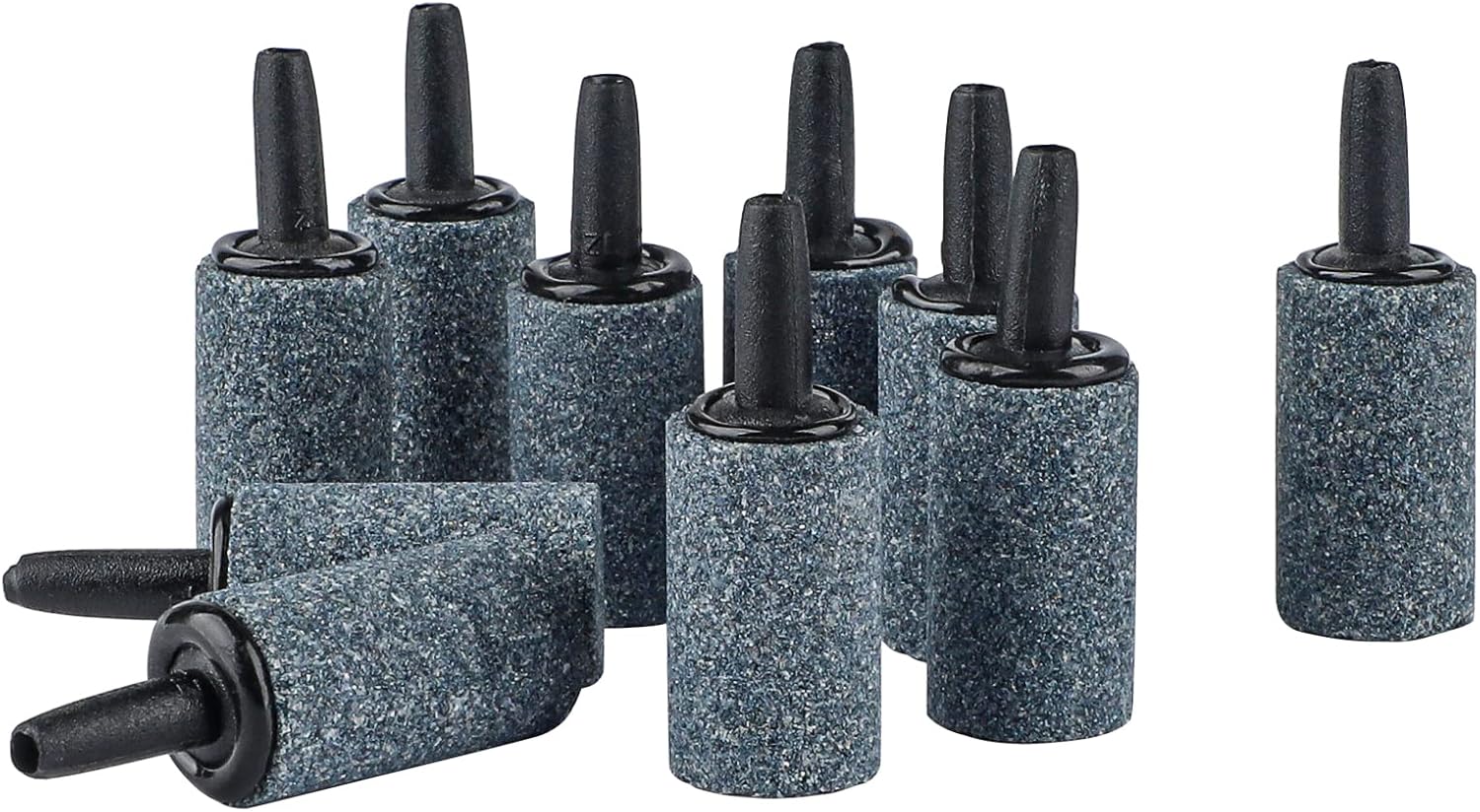 Pawfly non toxic mineral air stones showcasing the durable nozzles for secure aquarium tubing connection