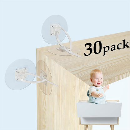 Utook furniture anchors front view showing the complete thirty pack child safety kit