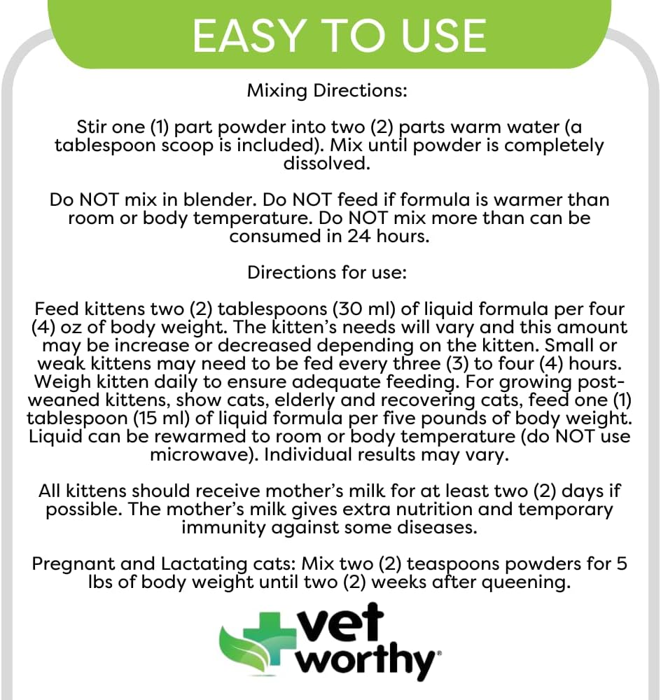 Vet Worthy nutritional supplement container back view