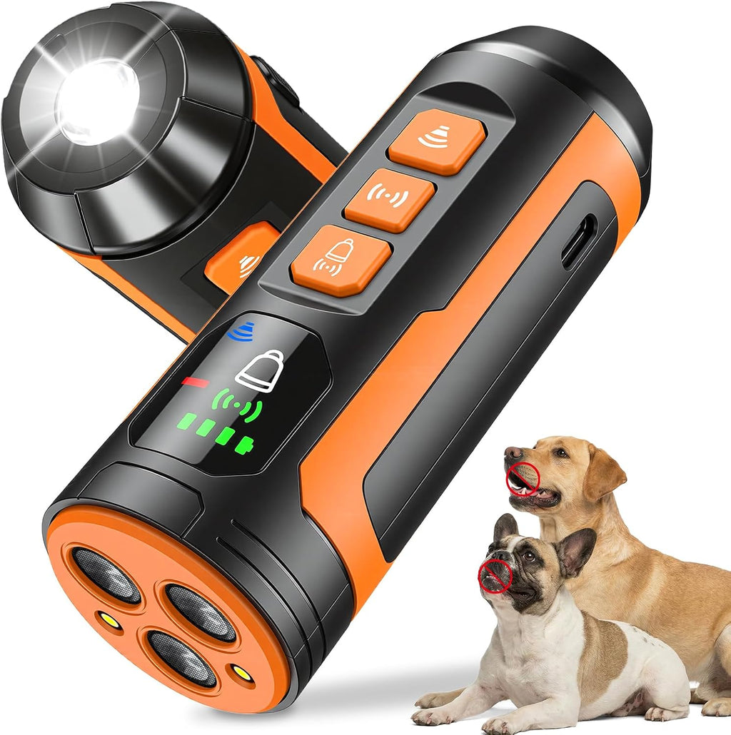 Haijunnm dog bark deterrent device front view handheld ultrasonic trainer
