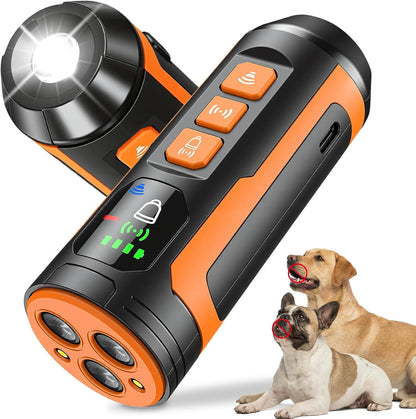 Haijunnm dog bark deterrent device front view handheld ultrasonic trainer
