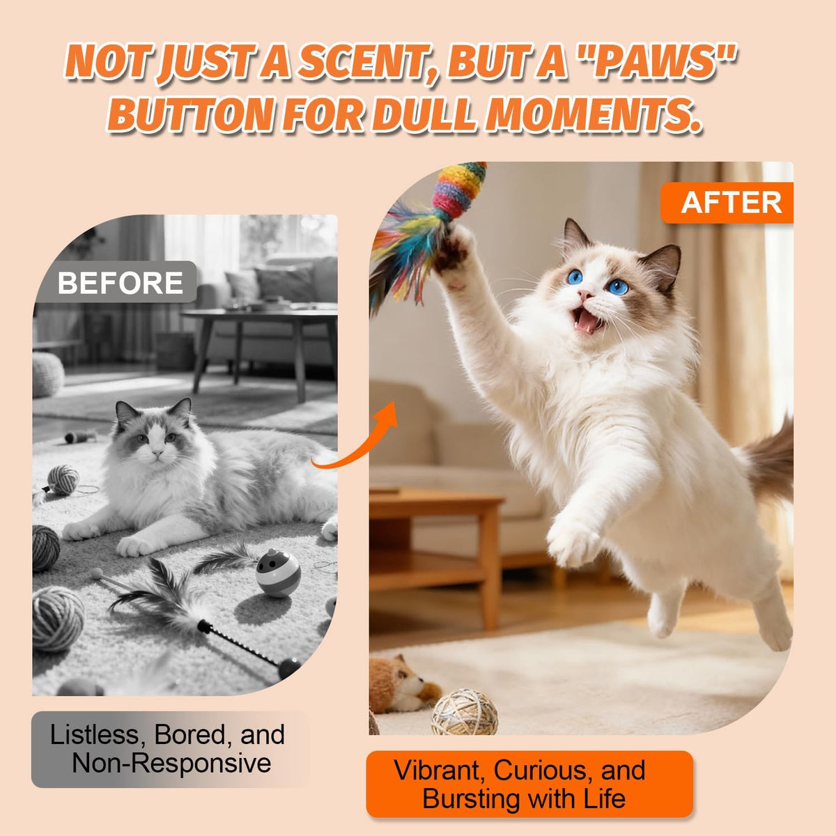 Mess free felines behavior training spray for furniture protection